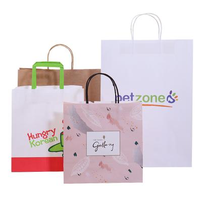 China Factory Wholesale Recyclable Kraft Paper Bag Recycled Brown Paper Bag With Logo Printed Kraft Paper Bag for sale