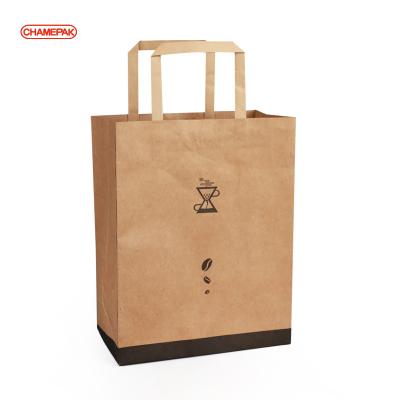 China Recyclable Custom Paper Kraft Bag Bread Bag And Chicken Kraft And Take Away Bags For Fast Food for sale