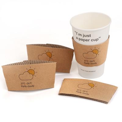 China Biodegradable Different Style Coffee Cup Paper Cup Custom Logo Printed Disposable Sleeves for sale