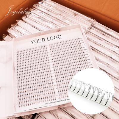 China Easy Fan Cruelty Free Vegan Whips 20d Eyelash Extension Long Rod Premade Handmade Fans for sale