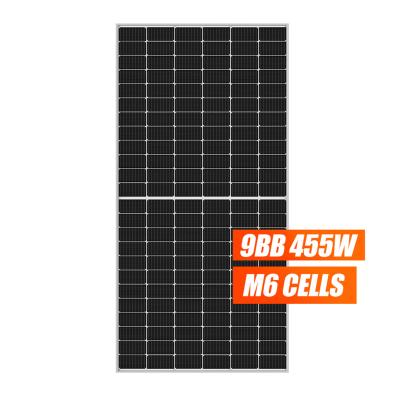 China Home Solar Power System Solar Products Rate 455W 144cell Monocrystalline Half Silicone Solar Roof Pannello Solare for sale