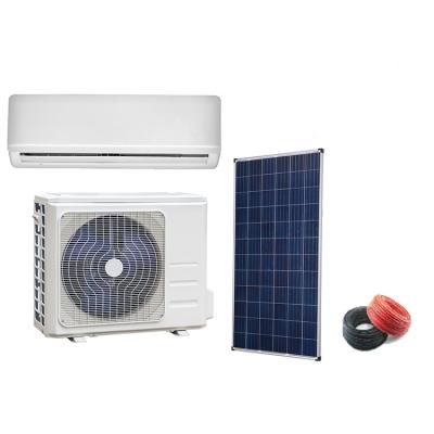 China Solar Hybrid 9000 12000 18000 ACDC Solar Powered Air Conditioner 24000BTU 36000BTU Solar Mini Split for Home Use DC Hybrid for sale