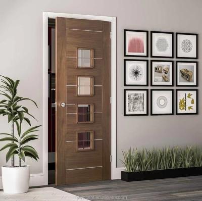 China Hot Selling Waterproof In North American Styles Solid Wood Luxury Interior Swing Doors for sale