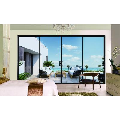 China Factory Price New Design Waterproof Aluminum 3 Panel Sliding Glass Patio Door for sale