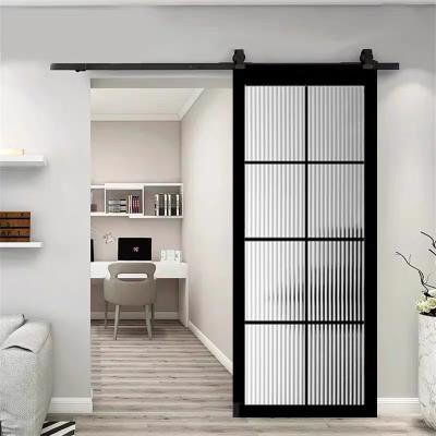 China Yellow Oaks Family Expenditure Waterproof Custom Bed Room Antique Glass Barn Doors for sale