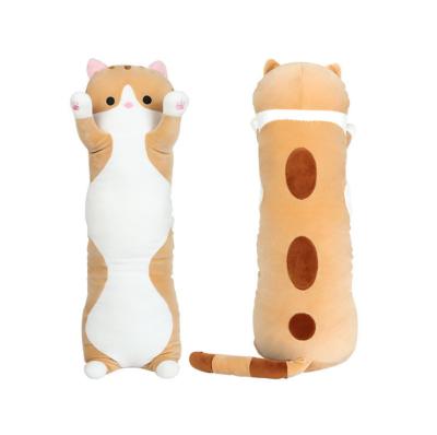 China Cute Fun Cat Toys Office Lunch Break Animal Nap Sleeping Stuffed Gift Doll For Kids Rest Cushion Plush Toys for sale