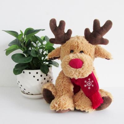 China Wholesale Doll Stuffed Plush Toy Christmas Reindeer Doll Elk Stuffed Animals Kids Christmas Gifts for sale