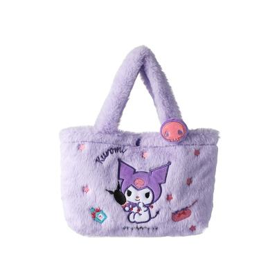 China 2023 Waterproof New Net Cute Melody Handbag Sweet Girl Bag Cute Red Cartoon Plush Cross Body Bag for sale