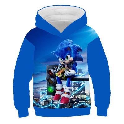 China 2023 Children'S Clothing Autumn Children'S Wholesale Sonic Cartoon Hoodie Boys And Girls Anti-shrink New for sale