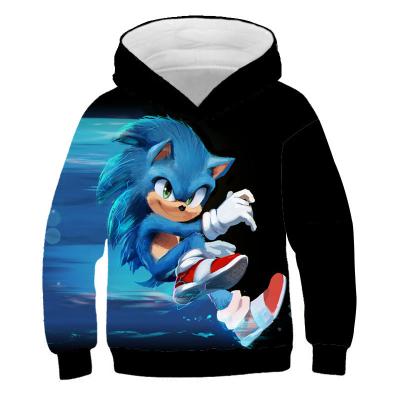 China New Anti-shrink Sweatshirts For Boy Children's Sweatshirt Kids Clothes Hoodies Sonic Cartoon Image Baby Boy for sale