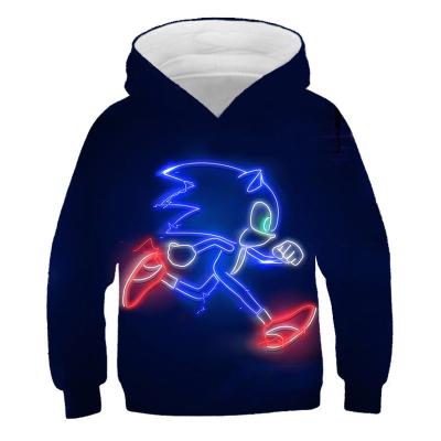 China Cartoon Anti-Shrink Sonic Jackets For Children Hoodies Autumn Spring Kids Coat Cute Children's Jackets for sale