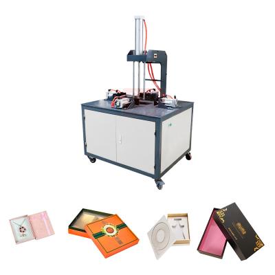 China Automatic Packing Case Gift Box Bubble Tightening Machine Pneumatic Bubble Pressing Machine For Gift Boxes With Heaven And Earth Lid for sale