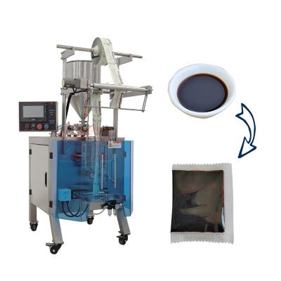 China Food Three Side Seal Soy Sauce Packaging Machine Bag Filling Machine Vertical Automatic Seasoning Packaging Machine for sale