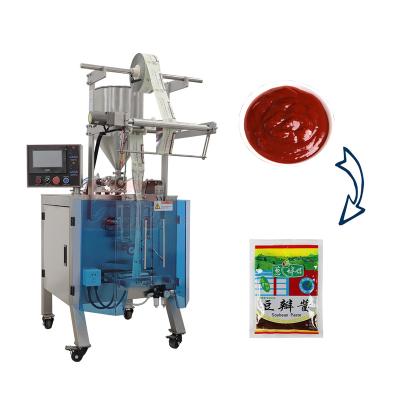 China Vertical Food Noodle Sauce Packaging Machine Small Bag Sauce Filling Machine 4 Sides Seal Topping Machine for sale