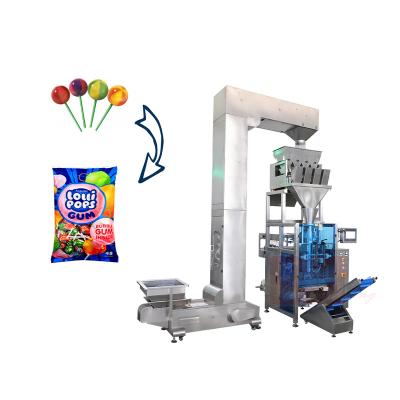 China Food Lollipop Bulk Weighing Granule Automatic Back Sealing Packing Machine and Packing Machine for sale