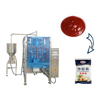 China Food Salad Dressing Filling Machine Mayonnaise Packaging Machine Automatic Vertical Liquid Packaging Machine for sale