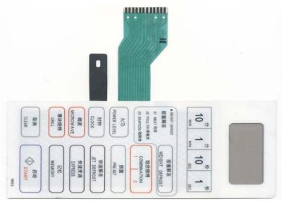 China Customized Front Panel Tactile Keyboard Membrane Switch Overlay With Metal Dome for sale