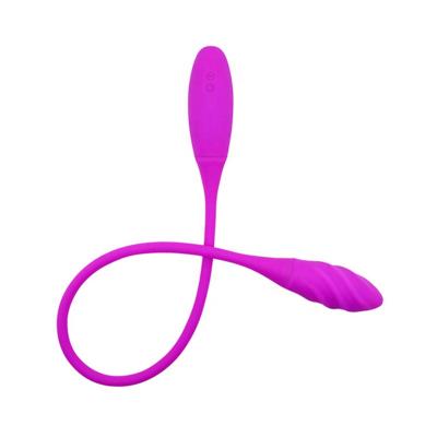 China Eco-friendly USB Rechargeable 7 Speed ​​Vibration Sides Dual Sides Lesbian Flirting Vibrator for sale