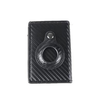 China Factory Custom RFID Bogia Mens Credit Card Holder Carbon Fiber PU RFID Wallet Card Holder for sale