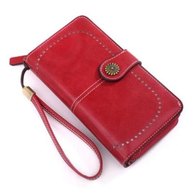 China Fashionable Guangzhou Wholesale Money Wallets Women Multifunctional Card Holder Zipper Wallets Long Wallets for sale