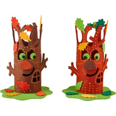 China DIY Toys Felt Tree Custom Cheap Handwork Set For 2 Pieces Of DIY Toy for sale