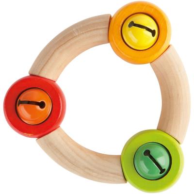 China Amazon Hot Selling Infant Toys Wooden Grasping Toy With Bell Infant Fine Motor Skill Toys for sale