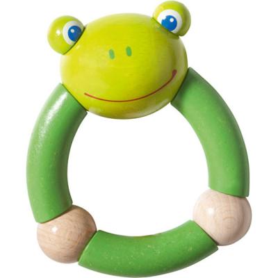 China Hot Selling Infant Toys Wooden Toy Grasping Frog Ratchets Fine Motor Skill Infant Toys for sale