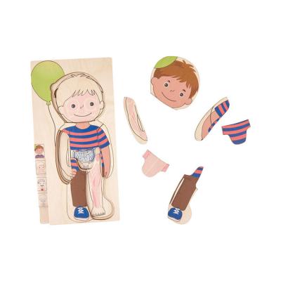 China Puzzle Toys Hot Selling Wooden Products Kid Toys Puzzle Sets Human Body Toys Educational Toys Child for sale