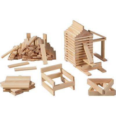 China Wooden building block hot selling products on Amazon than good quality wooden building block building kit 200 parts for sale