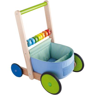 China Hot Selling Color Online Fun Walker Wooden Item Baby Fine Motor Skill Car Infant Wood Toys for sale