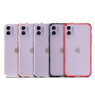 China Transparent Matte Soft TPU Shockproof Anti-drop Frosted Cell Phone Case For iPhone 11 6.1 Phone Case for sale