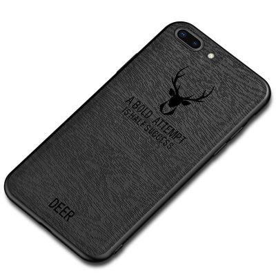 China Shockproof Deer Tree Texture Leather TPU Back Cover Phone Case For iPhone 7 8 Plus for sale