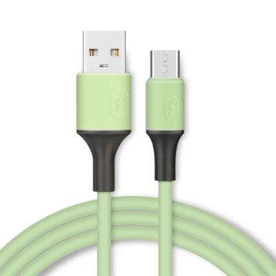 China Mobile Phone 1M Liquid Silicone 2.4A USB Charging Cable For Mobile Phone for sale