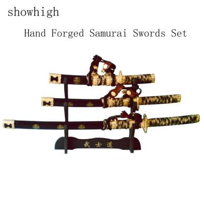 China hand made japanese samurai swords set SS201 for sale