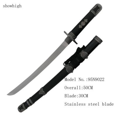 China decorative short samurai sword   with wood stand for sale