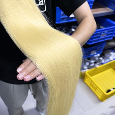 China Factory Silky Straight Honey Blonde Highlights, Straight Hair Blonde Bundle Color, Wave Guangzhou Blonde 30in Long Straight Brown for sale