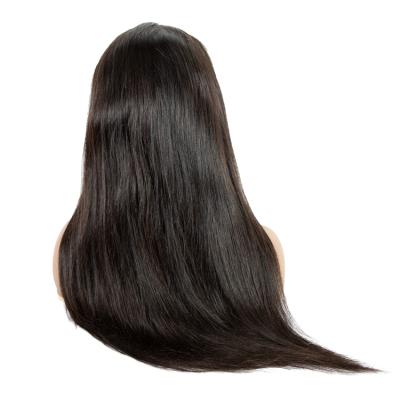 China Hot Selling Silky Straight Raw Free Sample 8 Inch Full Wave Lace Wig, Raw Indian Hair Unprocessed Wig, Cuticle Aligned Straight Full Lace Hair Wig for sale