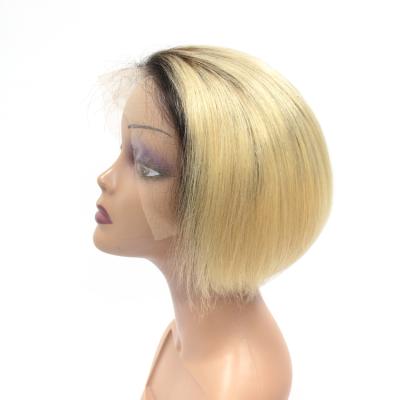 China Short Bob Wig, Lace Front Wig, Yaki Hair 613 Blonde Hot Selling Wavy Brazilian Straight Bob Wig For Black Women for sale