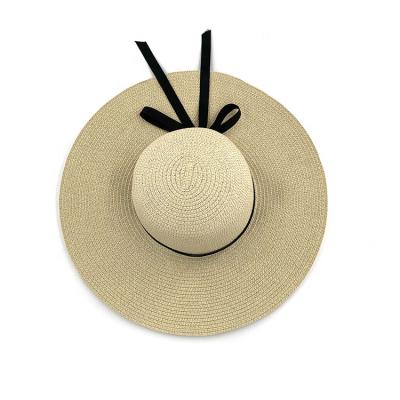 China High Quality Breathable Large Brim Sunvisor UV Protection Dye Sunscreen Face Cover UV Straw Hats Ladies Hats for sale