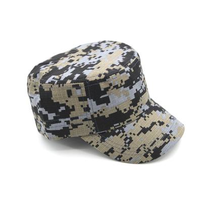 China COMMON Camouflage Officer Hat Custom Army Camouflage Green Flat Top Military Baseball Cap for sale