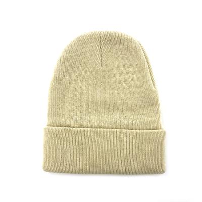 China COMMON Winter Beanie Hats Knit Custom Logo High Quality Unisex Hats Embroidered Woven Fashion Acrylic Beanie Hats for sale