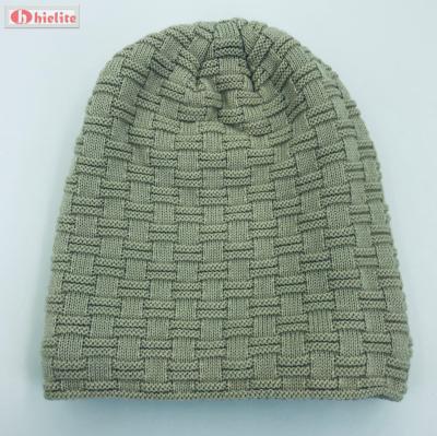 China JOINT Knitted Winter Hats With Fleece Interior for sale