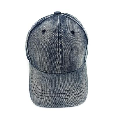 China Customize Logo Face Denim Adjustable Windproof Hats Simple Style Baseball Cap COMMON for sale