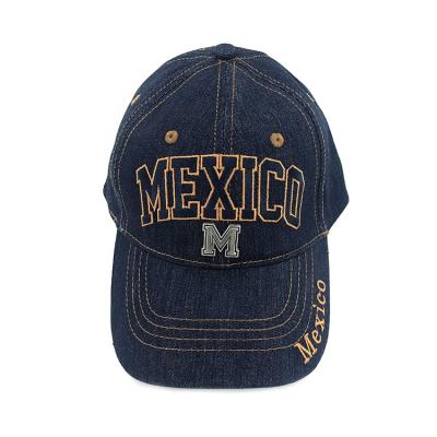 China JOINT Custom Plain Custom Denim Baseball Caps Unisex Distressed Luxury Washed Hat for sale