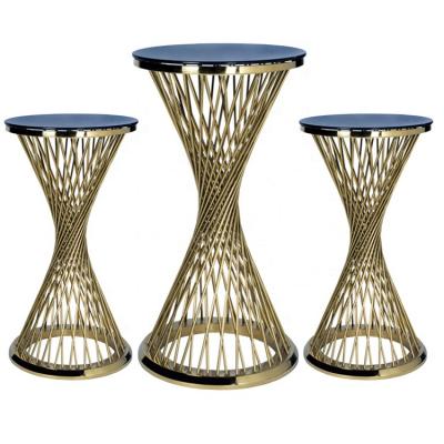 China Modern Furniture Hot Selling Modern Tall Flower Table Stands Stainless Steel Flower Stand For Wedding for sale