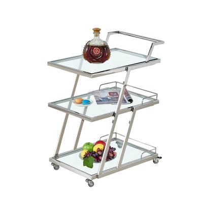 China Contemporary Dining Hotel And Restaurant Stainless Steel Cart Food Service Carts for sale