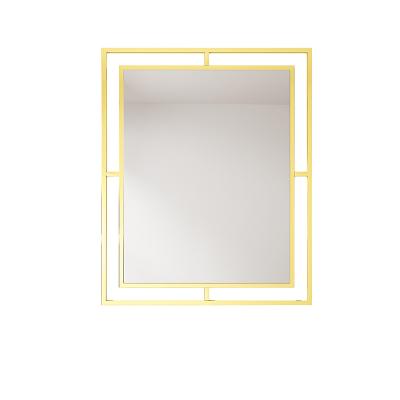 China Large minimalist home decorative luxury gold wall promotion abstract mirrors decor wall shape for sale