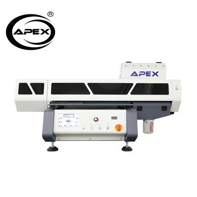 China Garment Stores APEX UV Led Desktop Printer 40*60 Digital Flatbed Printer For Sale for sale