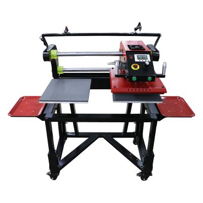 China Dual Function Infrared Infrared Shuttle Positioning Rack Floor Positioning Station Pneumatic Heat Press for sale