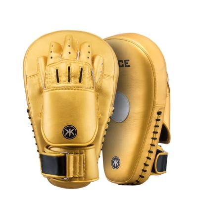 China Best and Cheapest Gym or Home Fitness Durable Boxing Leather Punch Training Pads Hearth Gloves for sale